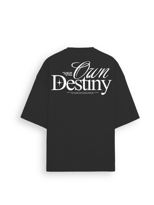 Black Signature Oversized tee